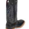 Men Boots Belly Ostrich Black